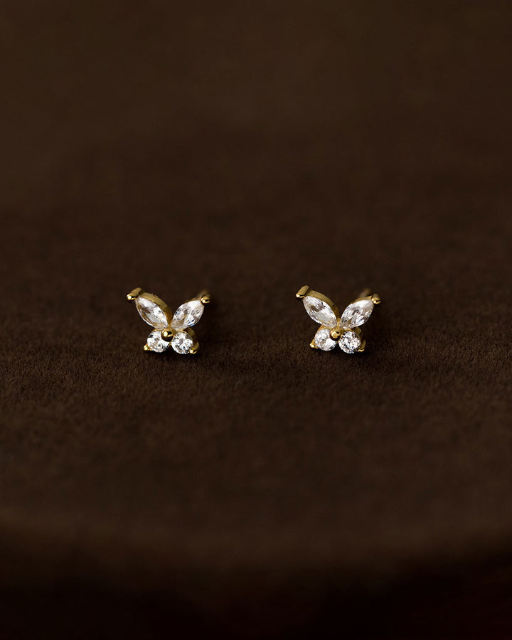 Mini Marquise Butterfly Stud Earrings