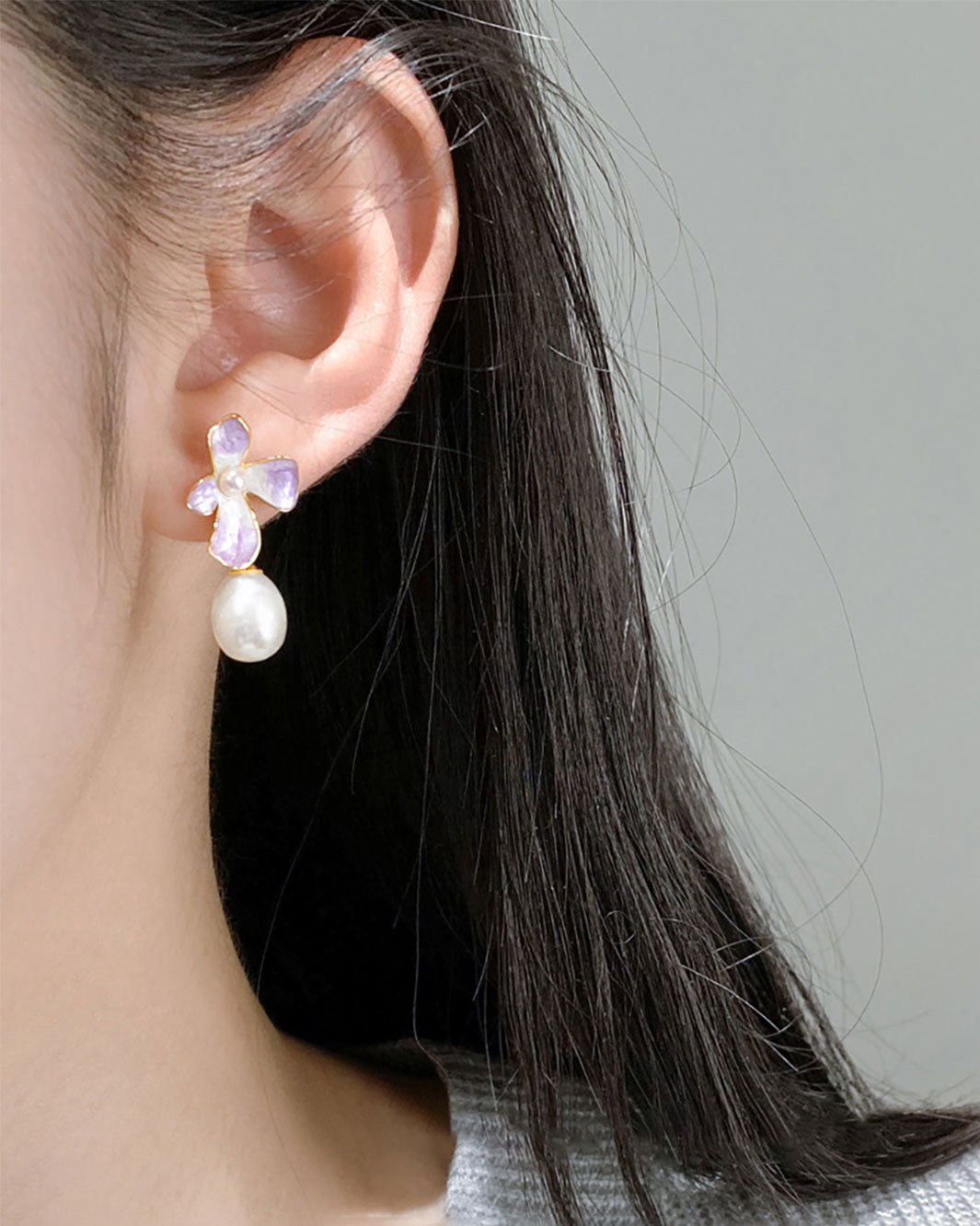 Lilac Wisteria Dangle Earrings
