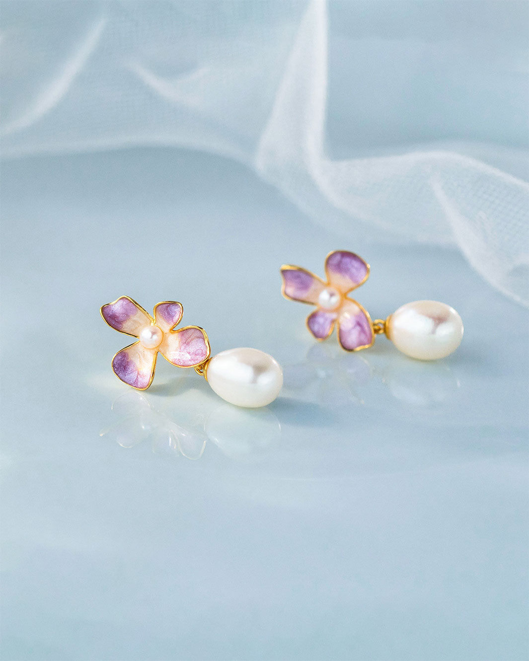 Lilac Wisteria Dangle Earrings