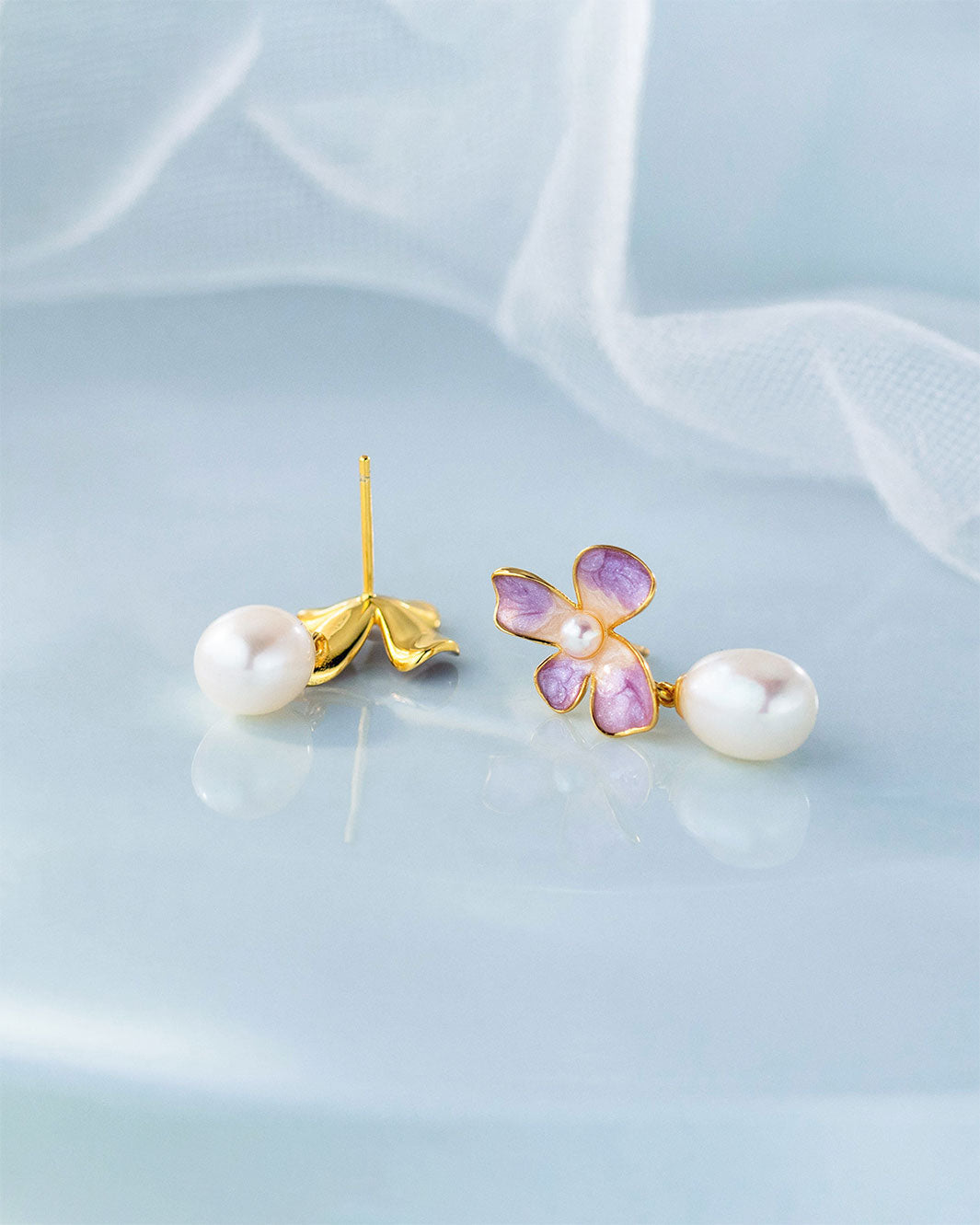 Lilac Wisteria Dangle Earrings