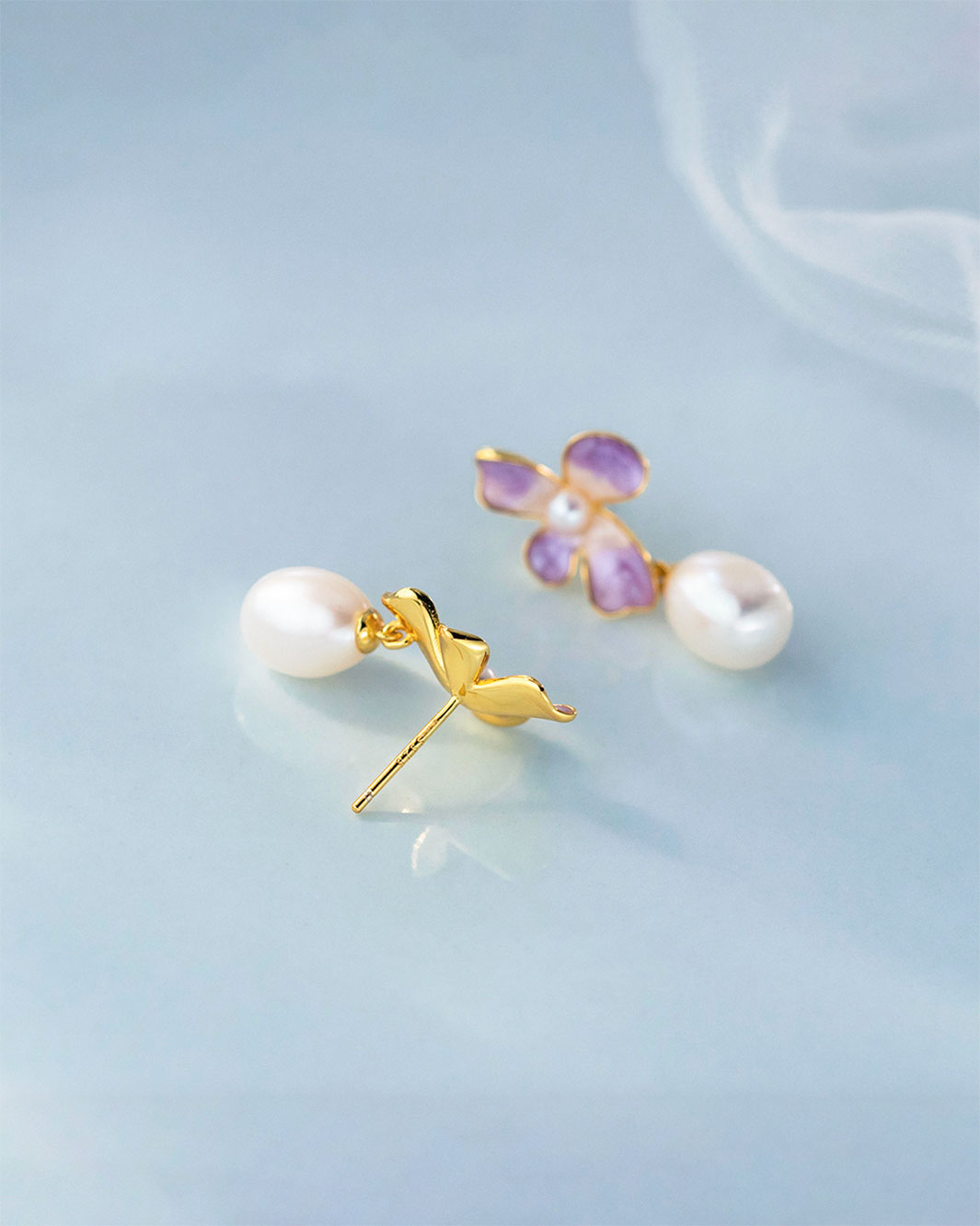 Lilac Wisteria Dangle Earrings