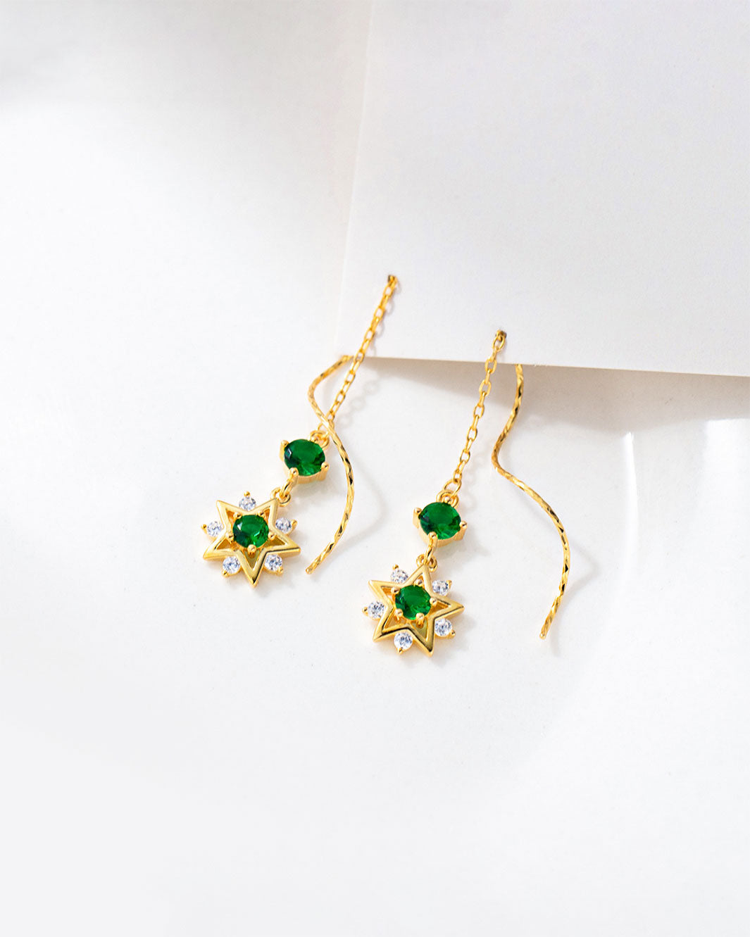 Vesper Star Threader Earrings