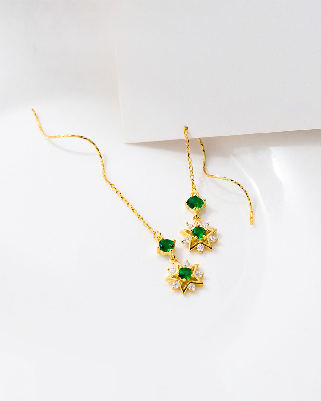 Vesper Star Threader Earrings