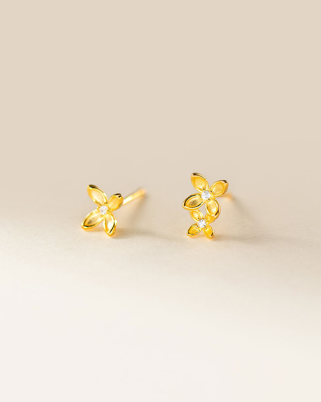 Sage Blossom Stud Earrings