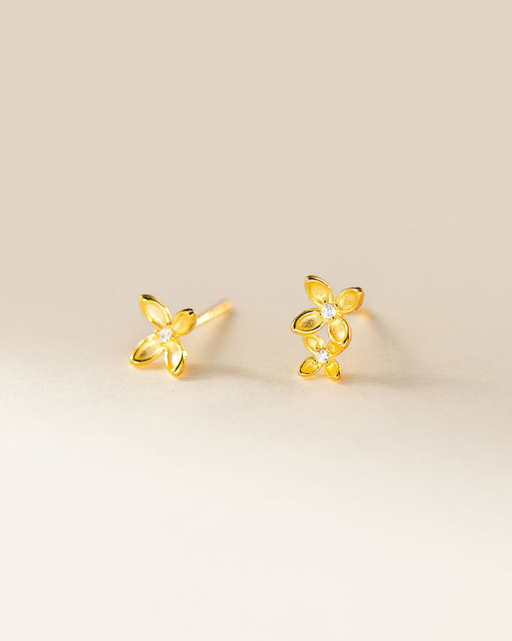 Sage Blossom Stud Earrings