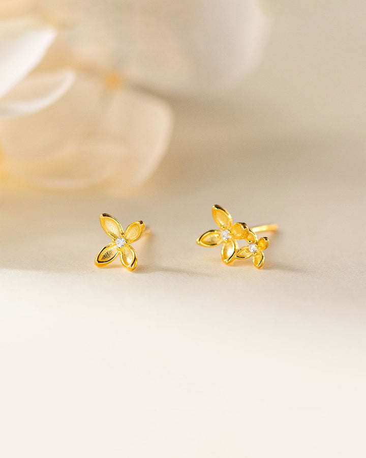 Sage Blossom Stud Earrings
