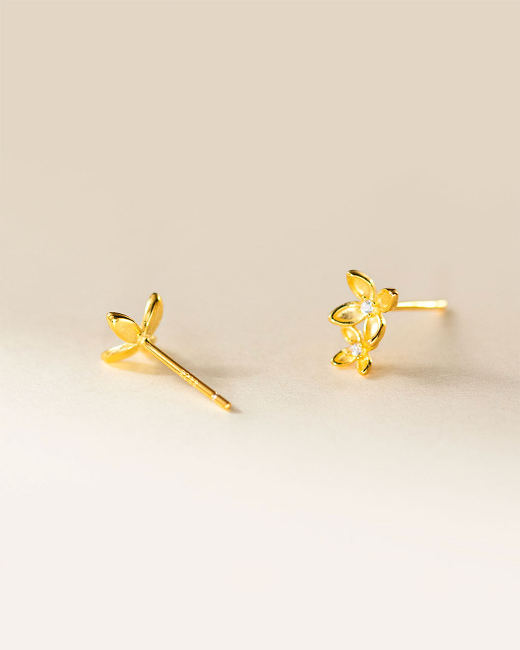 Sage Blossom Stud Earrings