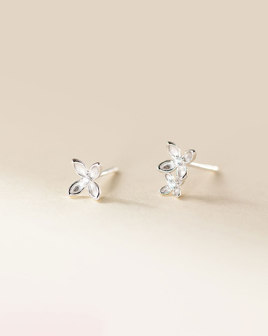 Sage Blossom Stud Earrings