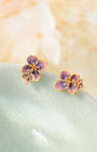 Purple Alyssum Stud Earrings