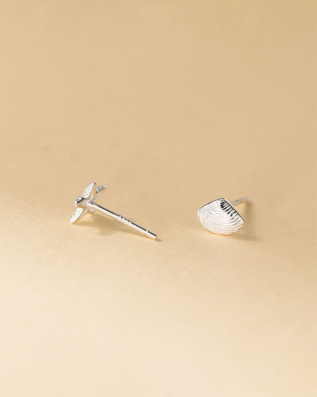 Shell and Starfish Stud Earrings