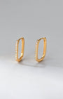 Elodie Slim Pavé Hoop Earrings