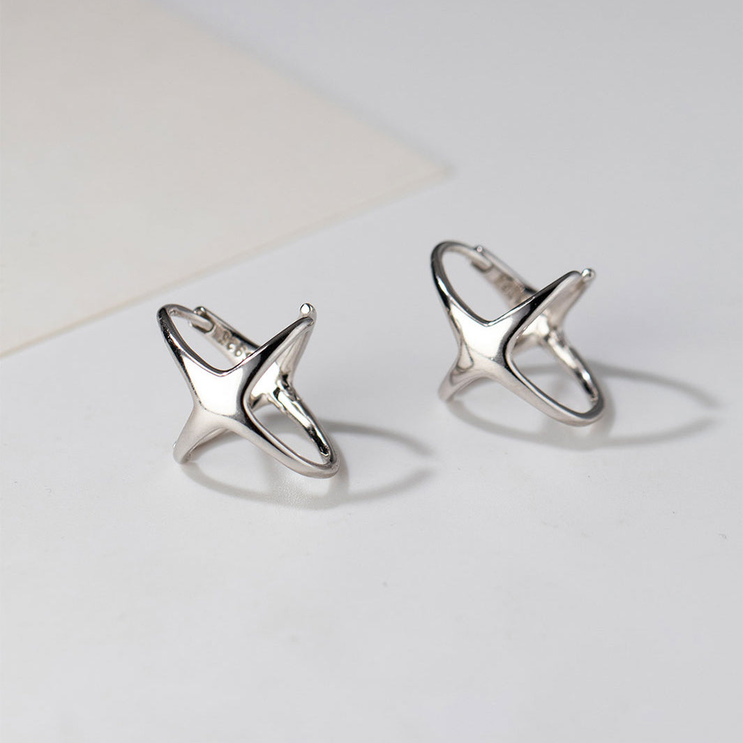Astrid Radiant Star Hoop Earrings