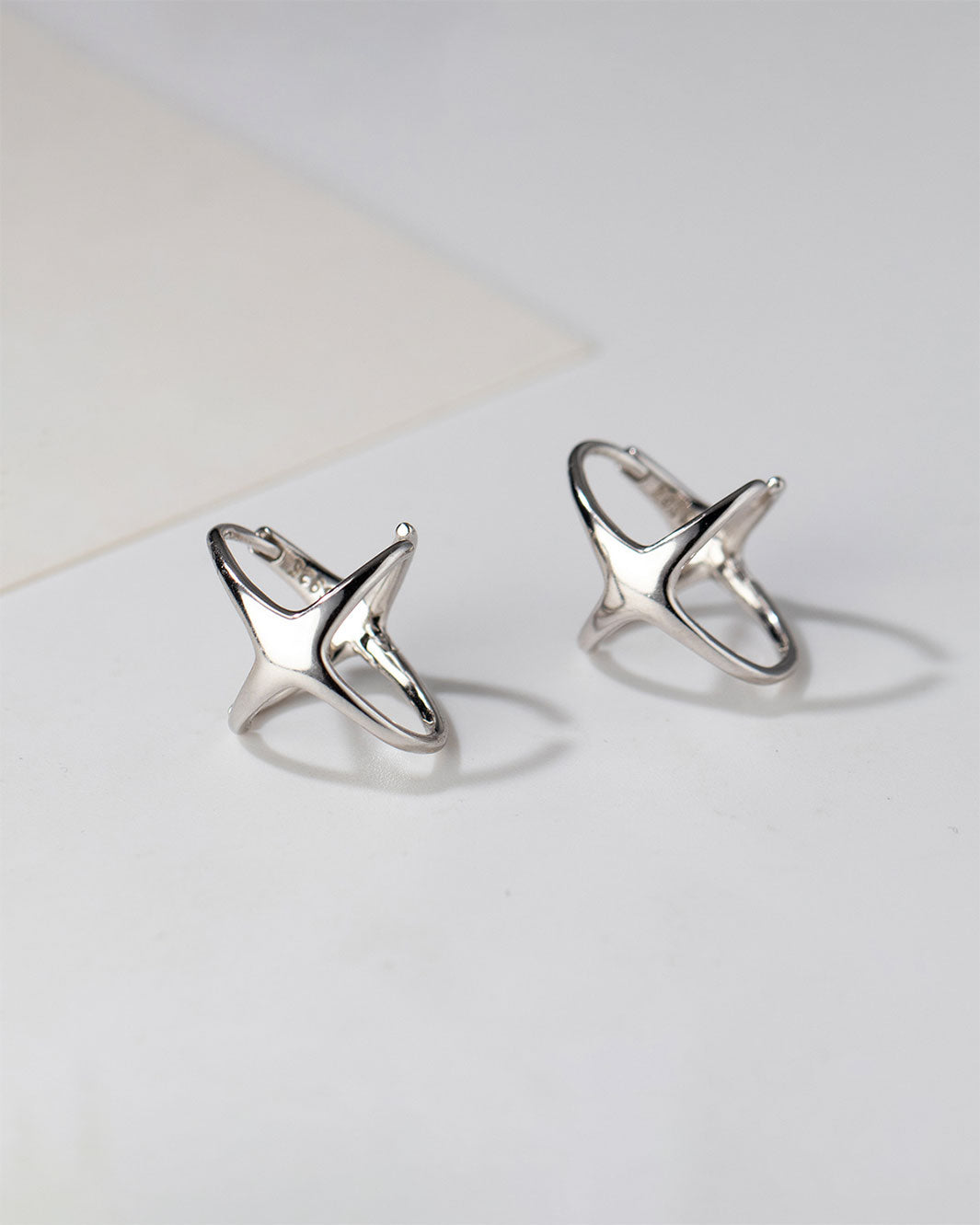 Astrid Radiant Star Hoop Earrings