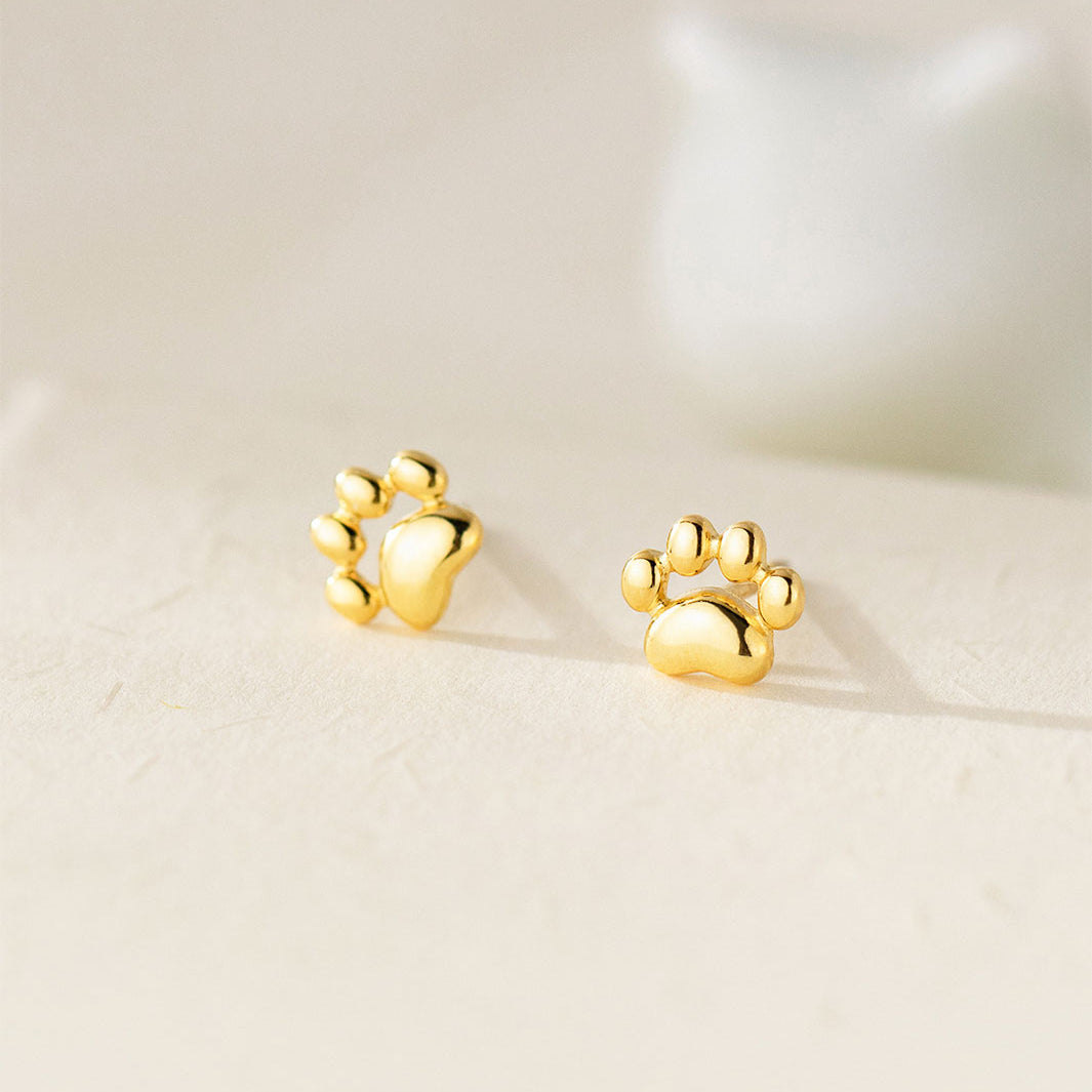 Pippa Paw Barbell Earrings