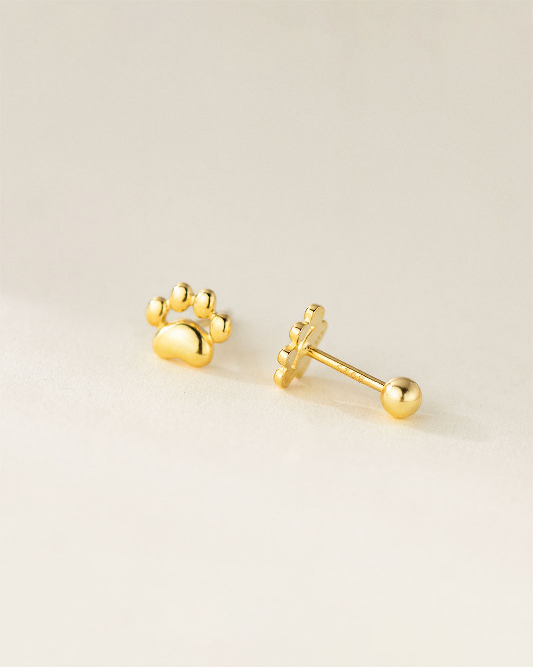 Pippa Paw Barbell Earrings