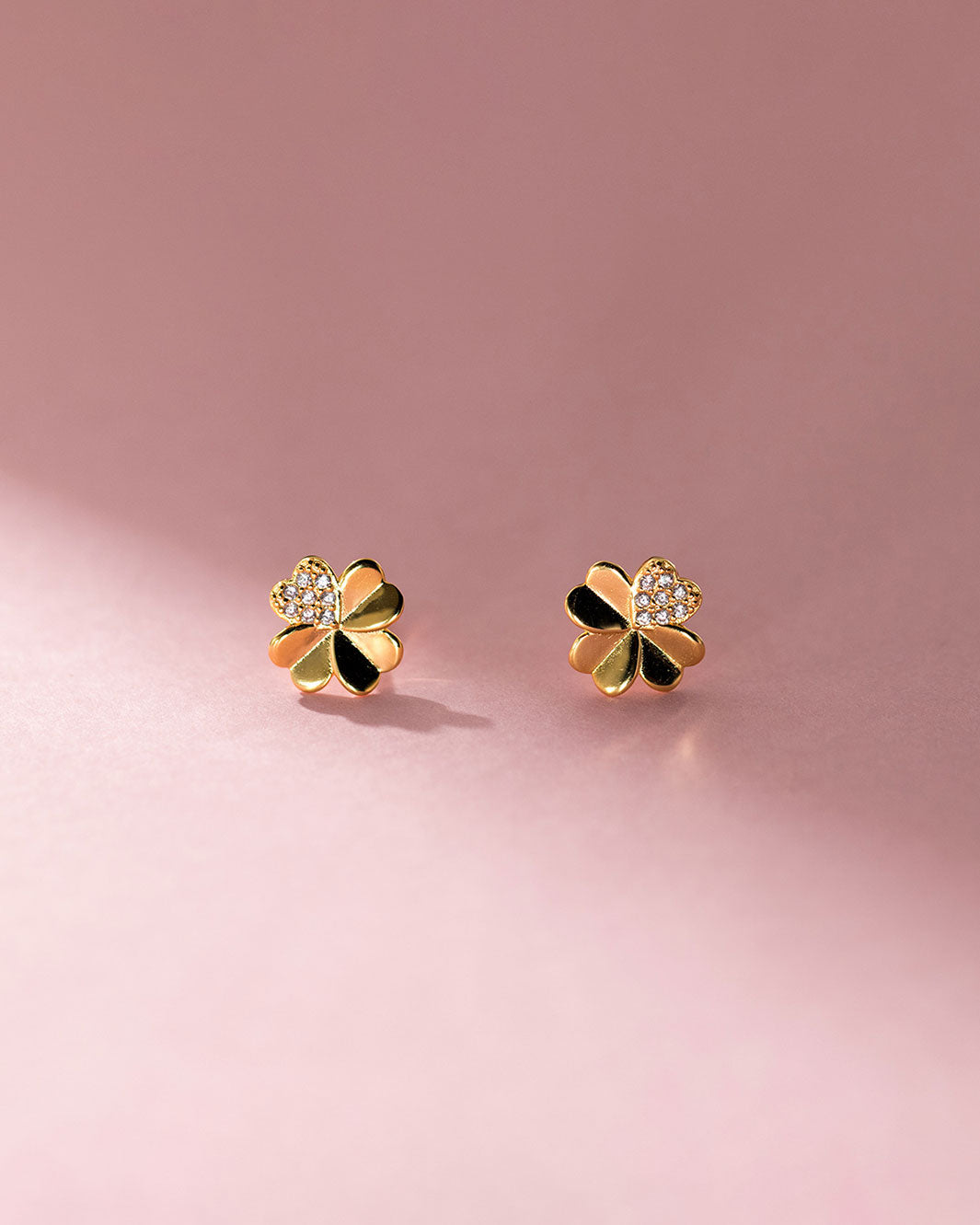 Maeve Clover Barbell Earrings