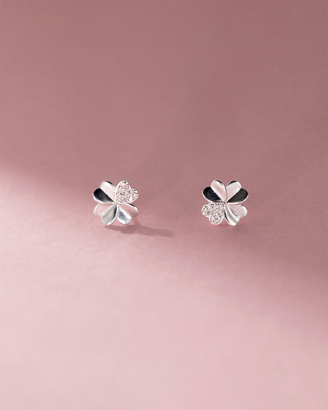 Maeve Clover Barbell Earrings
