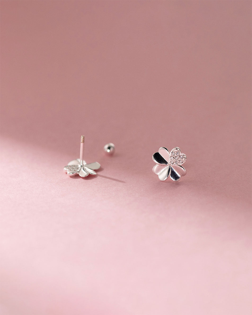 Maeve Clover Barbell Earrings