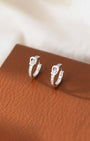 Romy Pavé Buckle Hoop Earrings