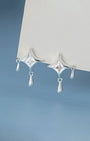 Mira Dewdrop Star Drop Earrings