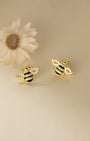 Honeybee Pavé Stud Earrings
