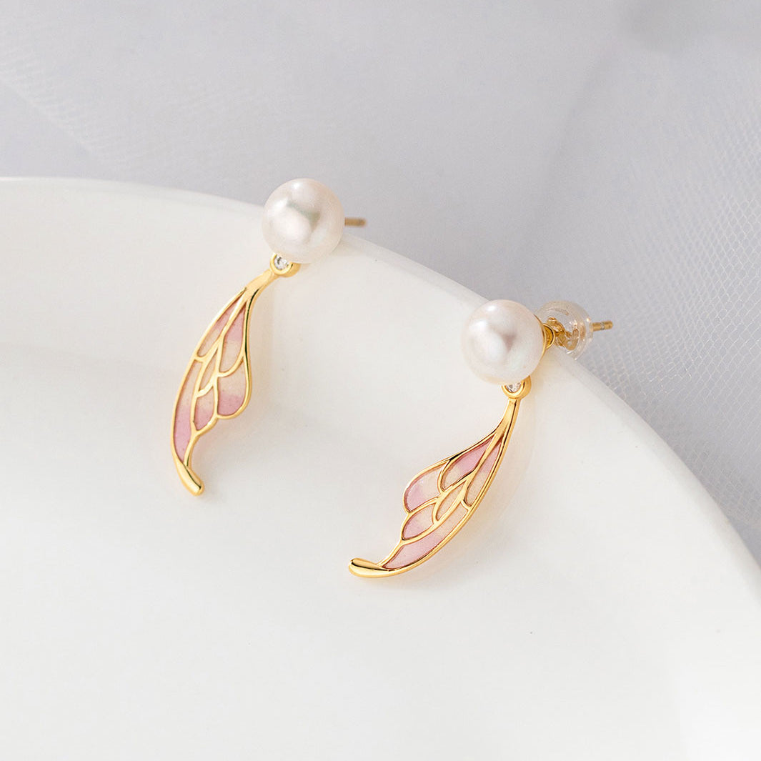 Lumi Pearl Butterfly Jacket Earrings