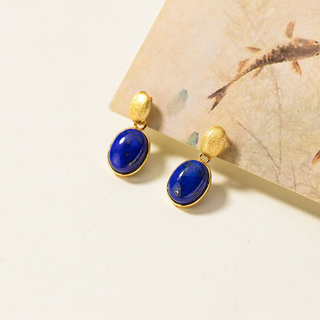 Nadia Lapis Lazuli Dangle Earrings