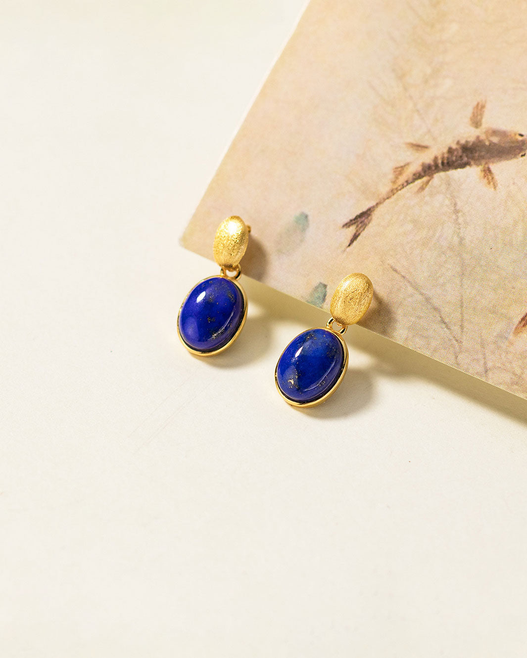 Nadia Lapis Lazuli Dangle Earrings