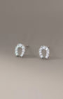 Pave Horseshoe Stud Earrings