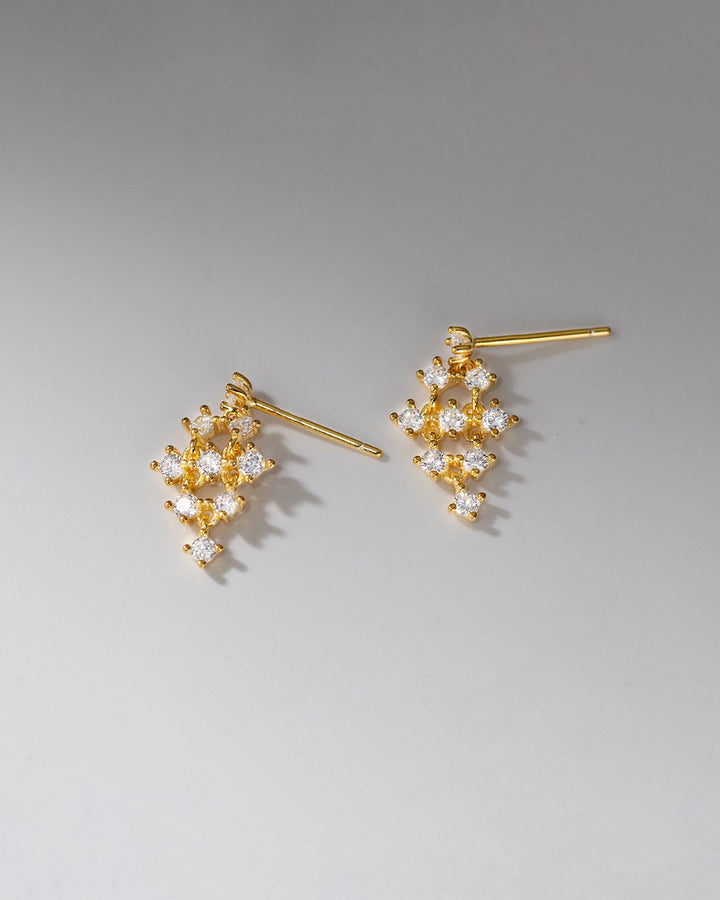 Sparkling Lattice Drop Earrings