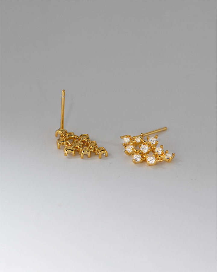 Sparkling Lattice Drop Earrings