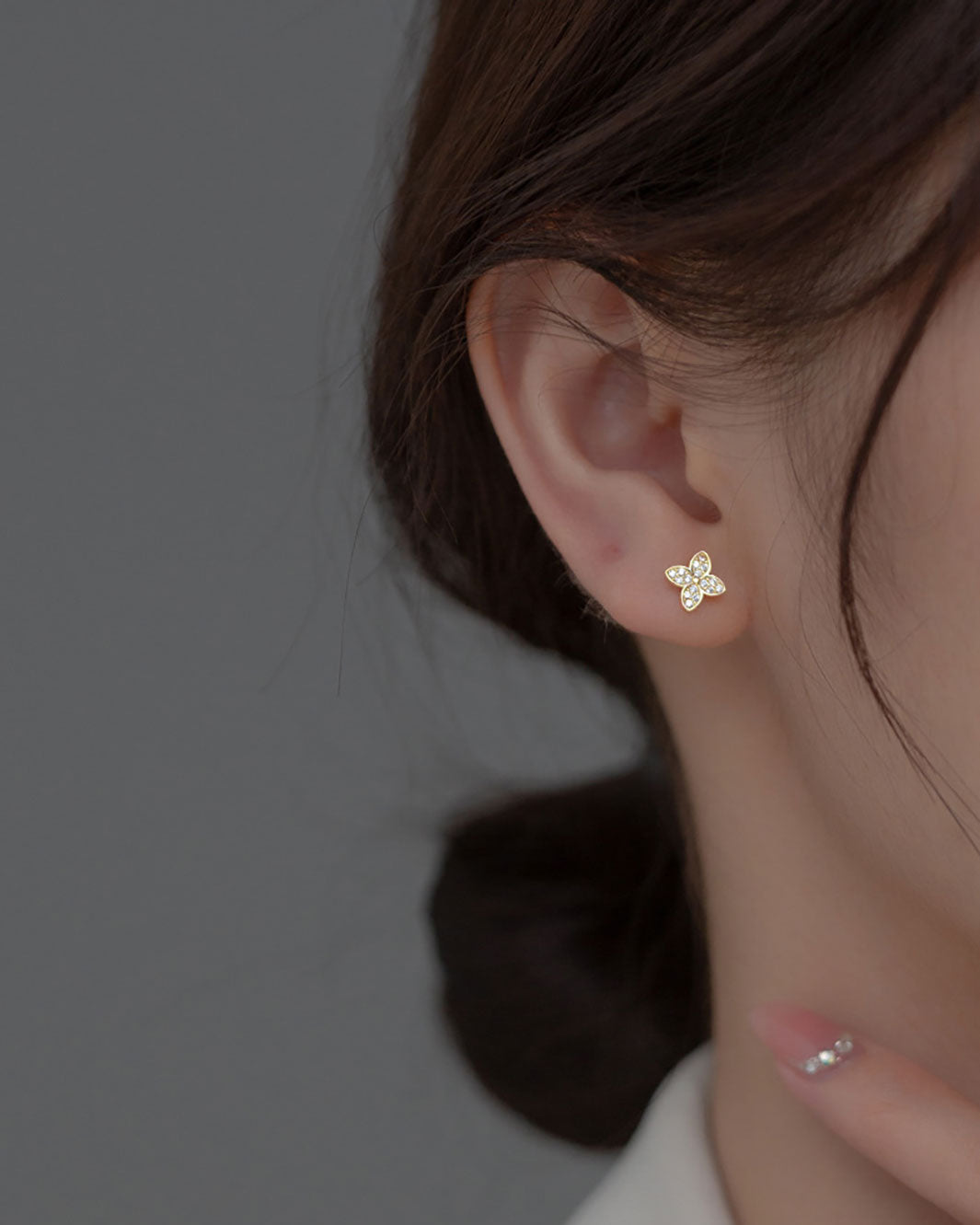 Marquise Clover Stud Earrings