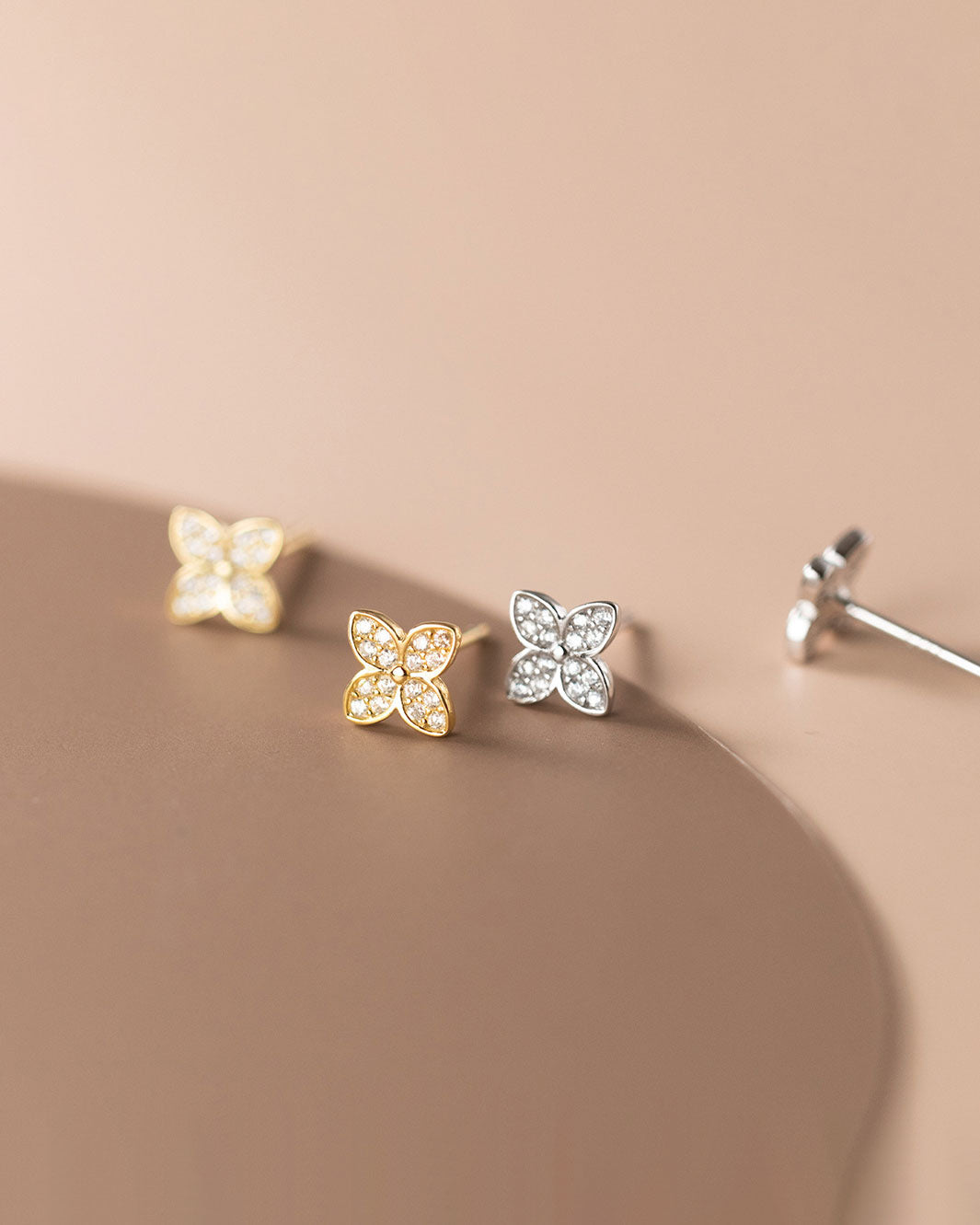 Marquise Clover Stud Earrings