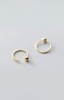 Ball Open Huggie Earrings