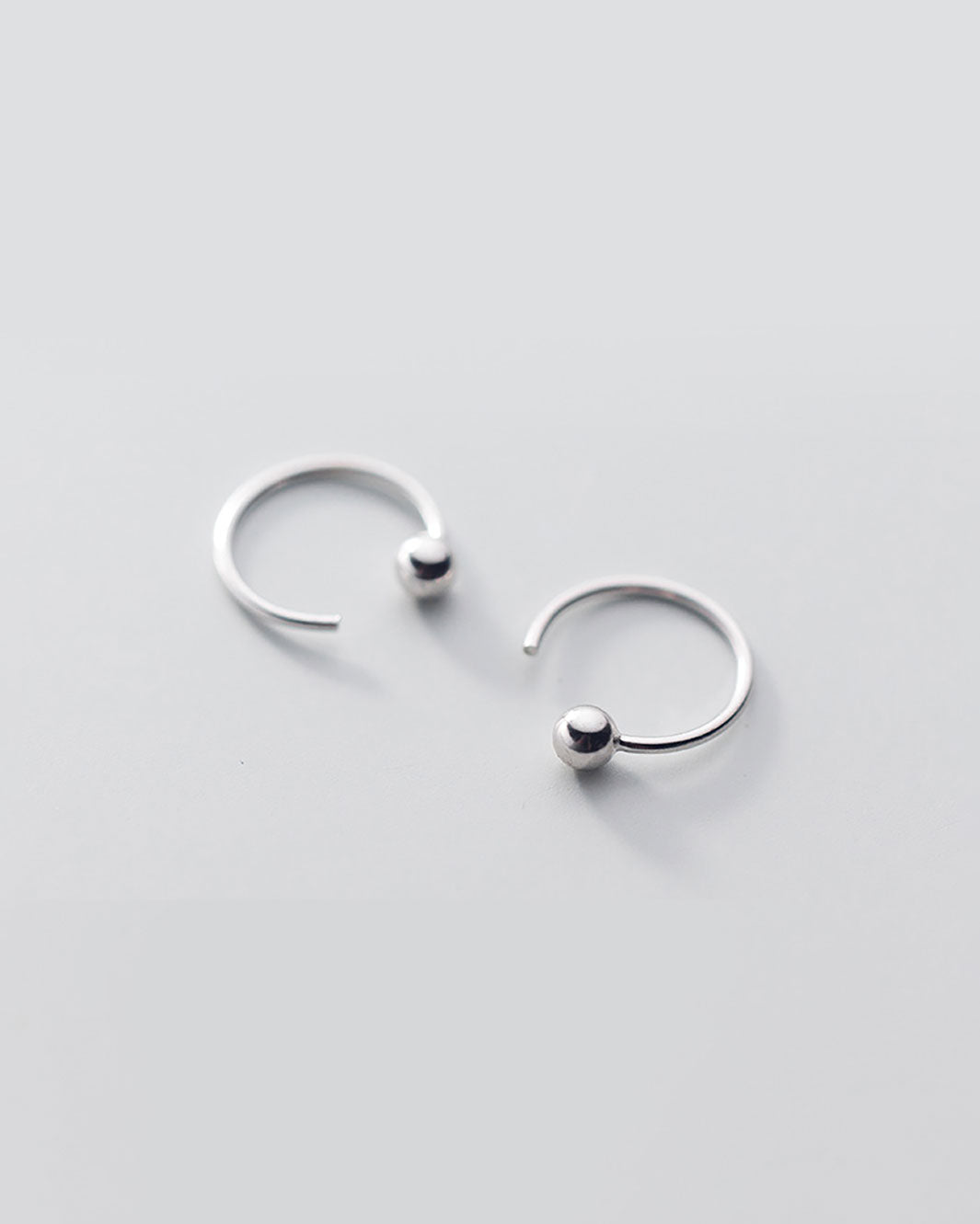 Ball Open Huggie Earrings