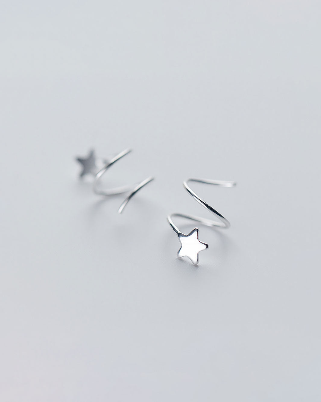 Star Spiral Threader Earrings