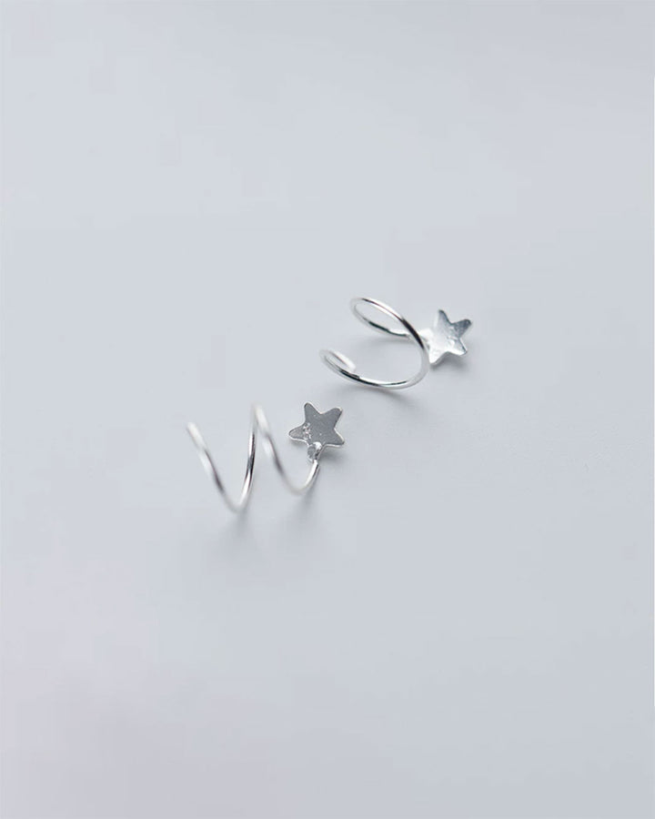 Star Spiral Threader Earrings