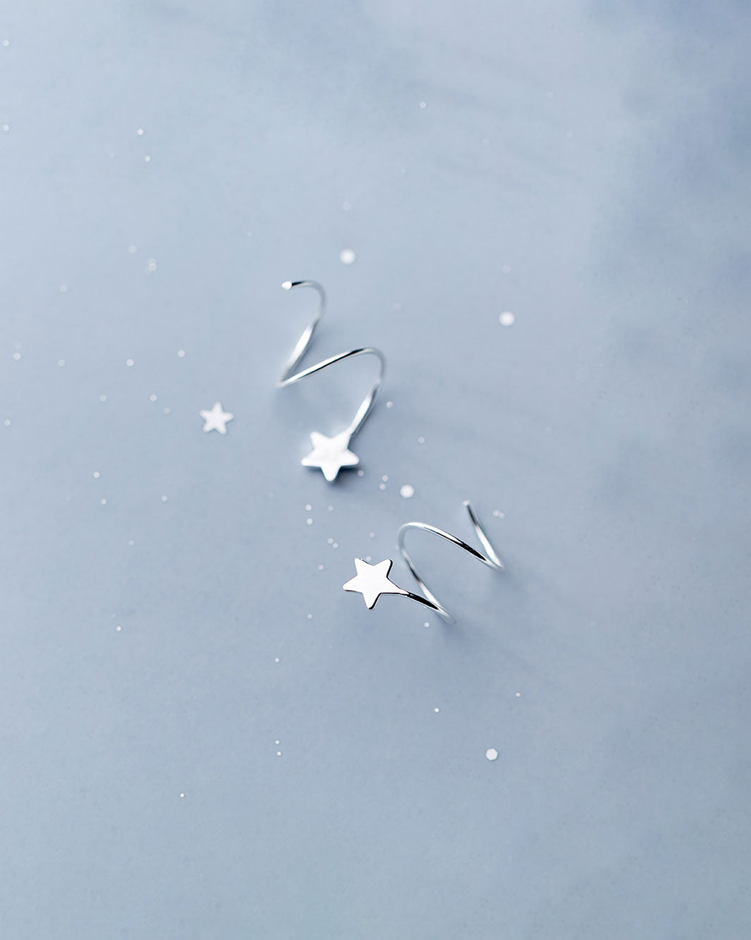 Star Spiral Threader Earrings