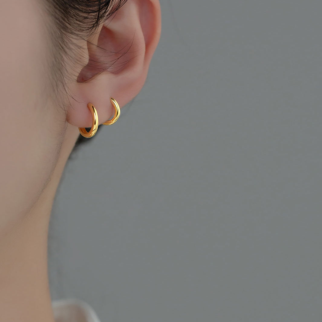 Classic Round Hoop Earrings