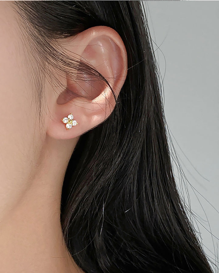 Cleo Clover Stud Earrings