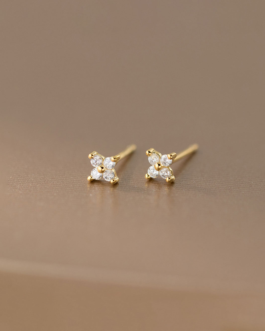 Cleo Clover Stud Earrings