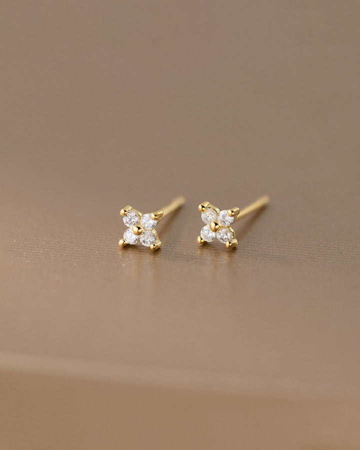 Cleo Clover Stud Earrings