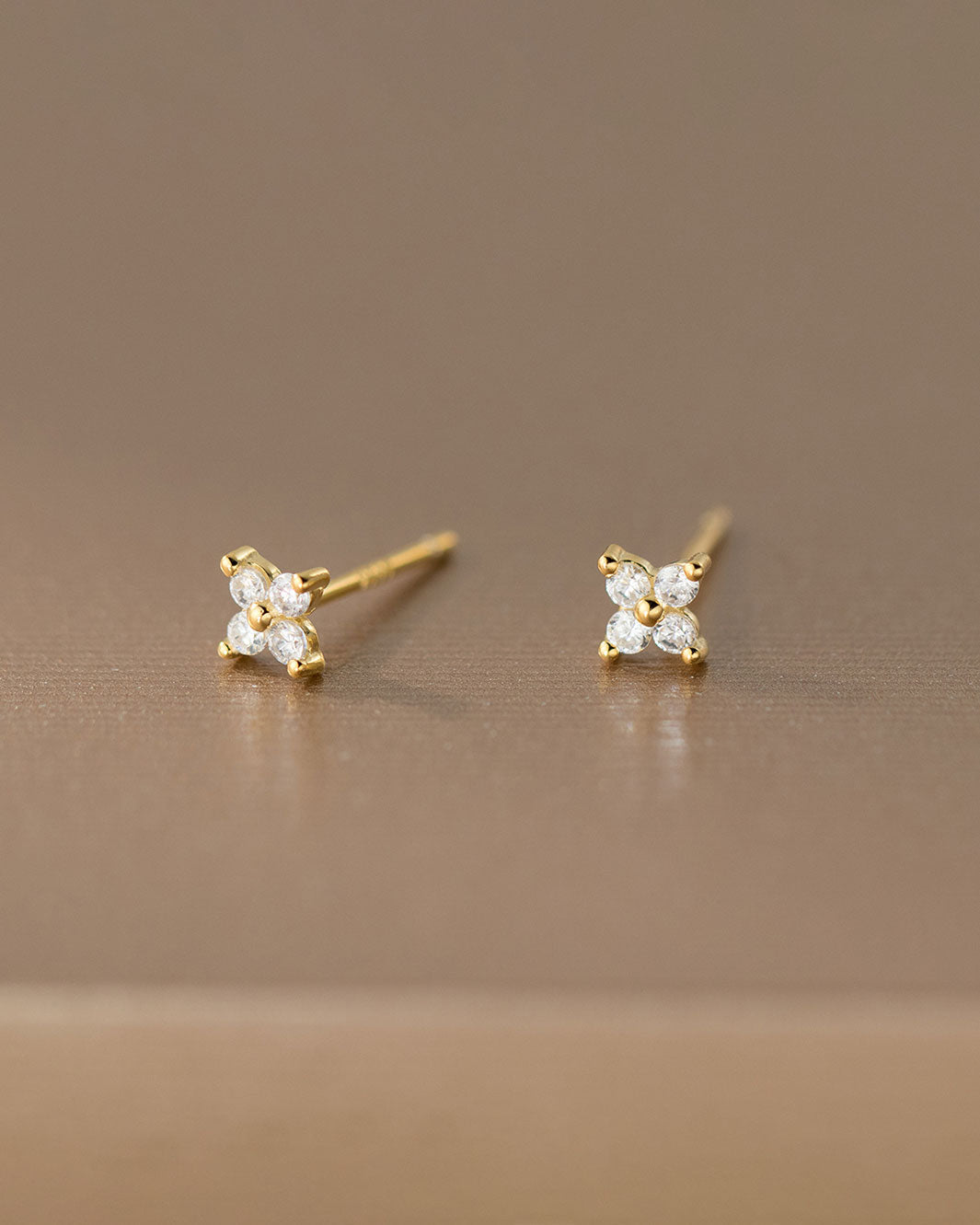 Cleo Clover Stud Earrings