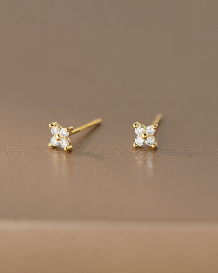 Cleo Clover Stud Earrings