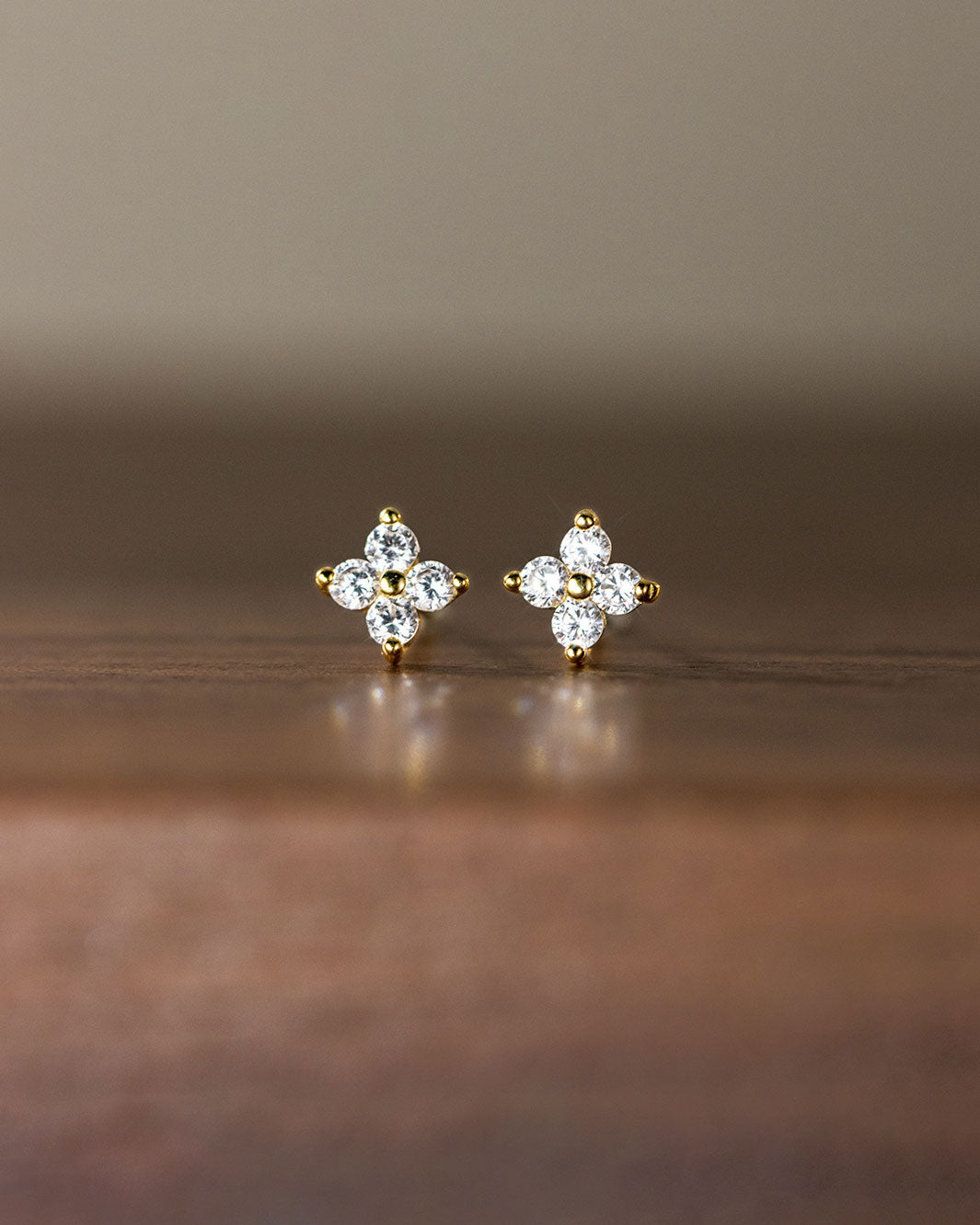 Cleo Clover Stud Earrings