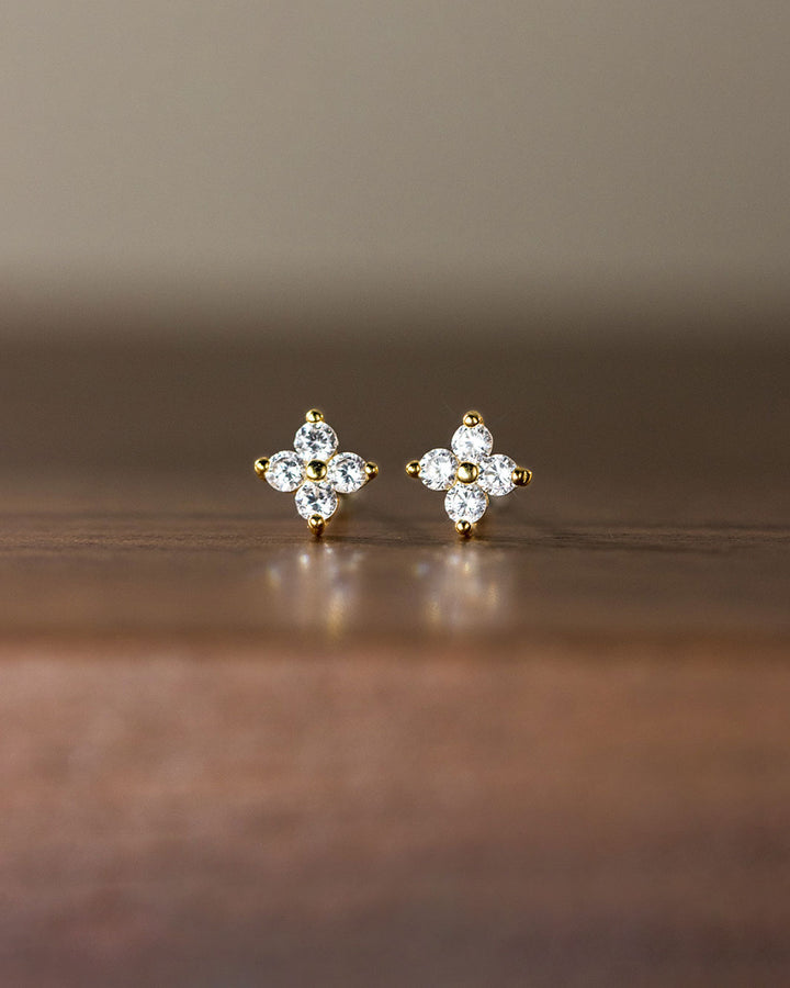 Cleo Clover Stud Earrings