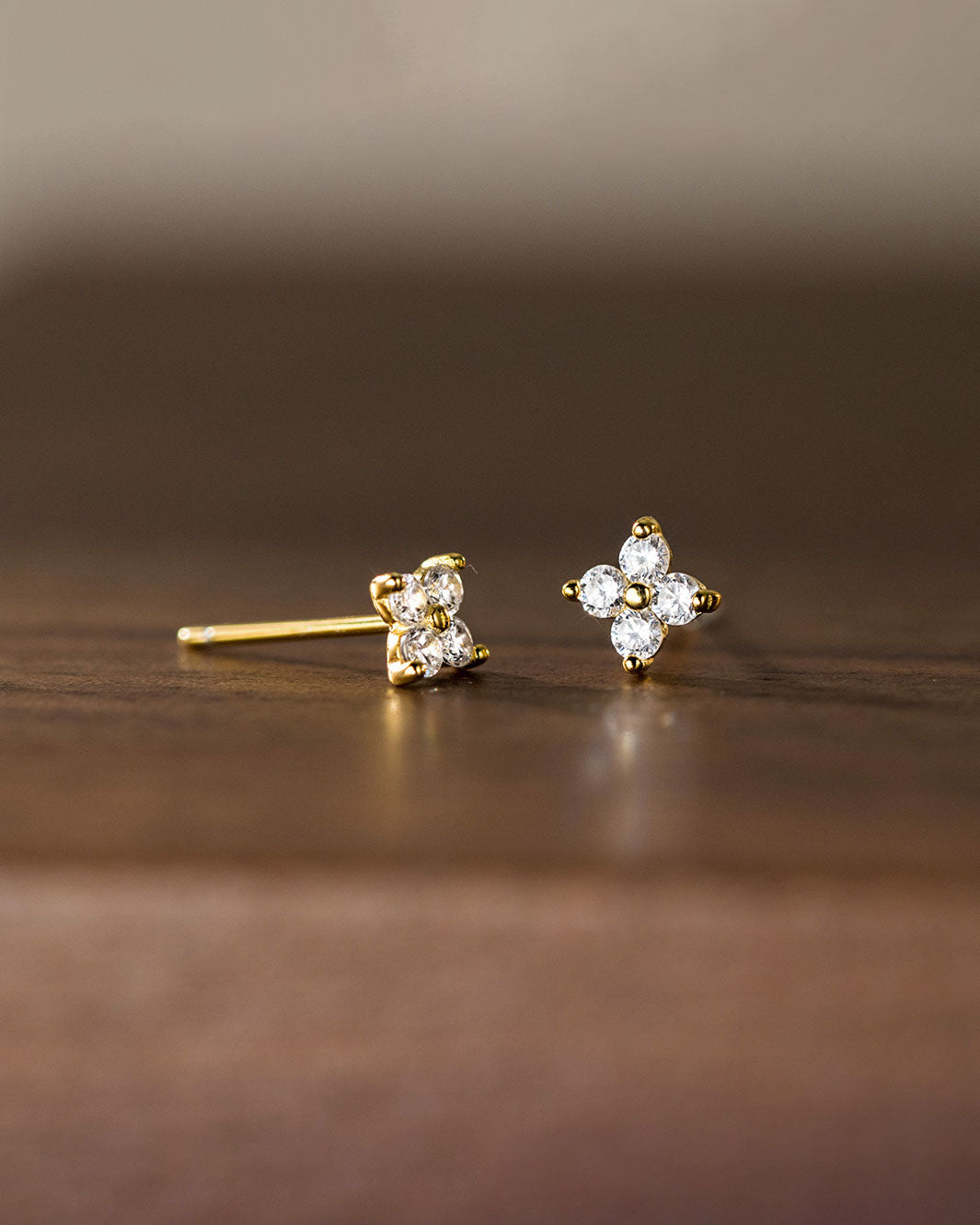 Cleo Clover Stud Earrings