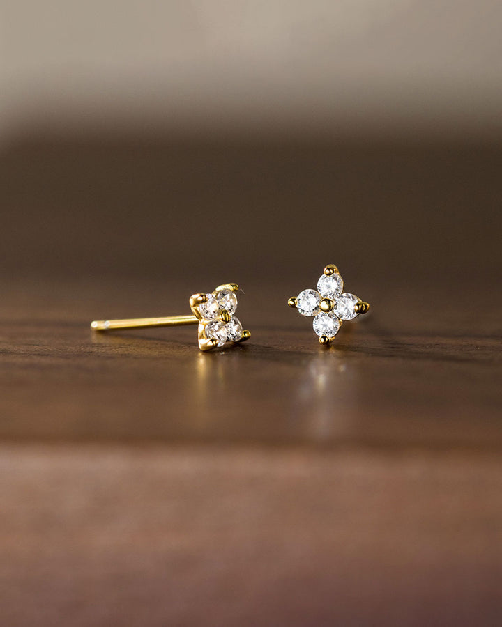 Cleo Clover Stud Earrings