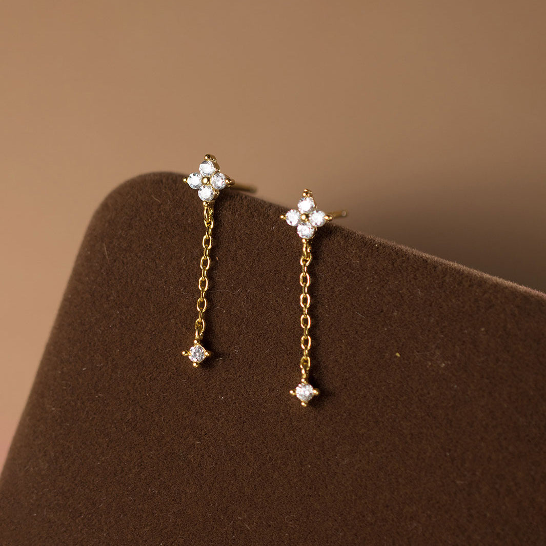 Cleo Clover Dangle Earrings