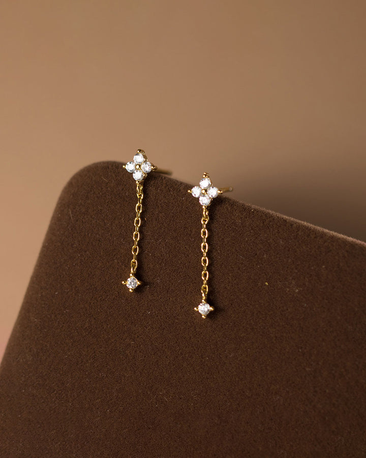 Cleo Clover Dangle Earrings
